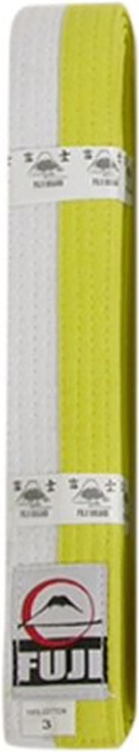 Fuji Sports Belt - Lightweight Adjustable Running Belt in White/Yellow