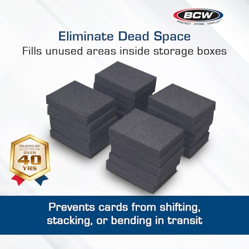 Foam Card Dividers for Trading Card Storage Boxes - 20 Pack Acid-Free Inserts