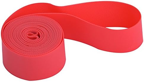 Tire Liners, Inner Tube Flat Protectors PVC Red Rim Strip Rim Tape Fits 20inch 24inch 26inch 700C Riding Wheels(26inch)
