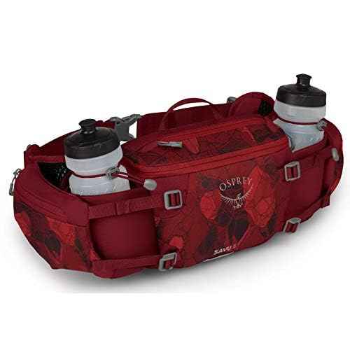 Osprey Savu 5L Unisex Lumbar Biking Hydration Pack, Claret Red
