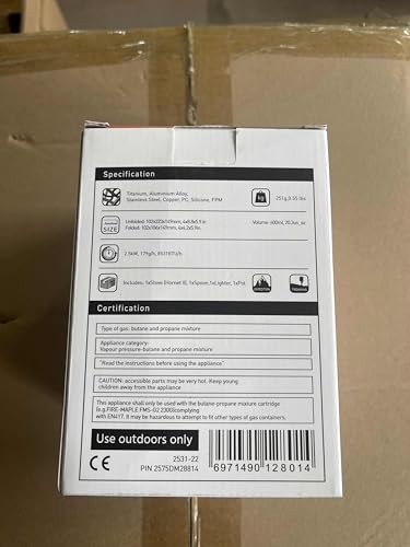 Fire Maple Petrel Portable Stove Ultralight Cooking System, with a Lightweight, Fast Boiling Function, Precise Double Tick Design, for Outdoors, Camping and Traveling