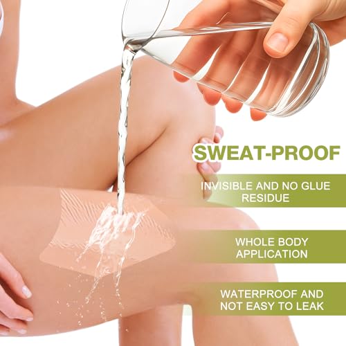 50PCS Thigh Lift Tape - Lift and Glow Patches Legs Invisible Waterproof Adhesive Body Tape, Anti Friction Invisible Patchs for Daily Use