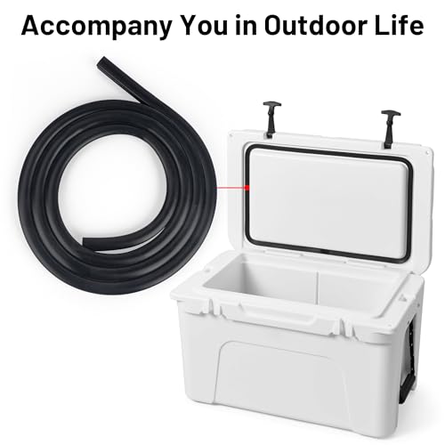 6 ft Cooler Lid Gasket Replacement for Yeti & RTIC 20qt 45qt Coolers Black