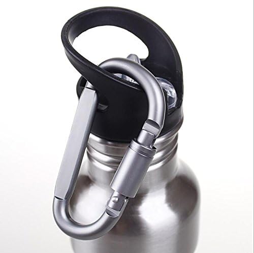 6 pcs/Set D Ring Key Chain Locking Carabiner Aluminum Multi-Purpose Hook Strong Lock Buckle Outdoor Equipment