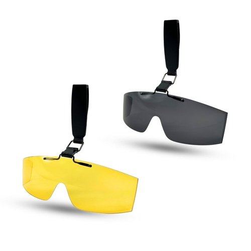 XII WY Polarized Hat Visors Clips Cap Clip on Sunglasses Rimless Anti-Glare UV Protection