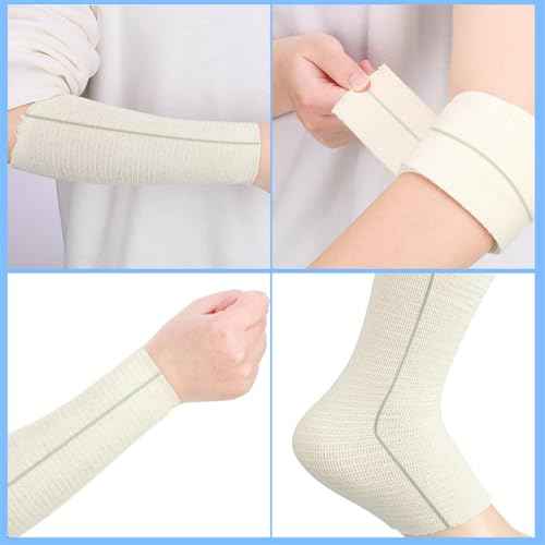 Tubular Elastic Sport Bandage 2inch x 32.8 Feet Reusable Sleeve Stretch Dressing Retainer Gauze Stockinette Tubing for Arm Knees Legs