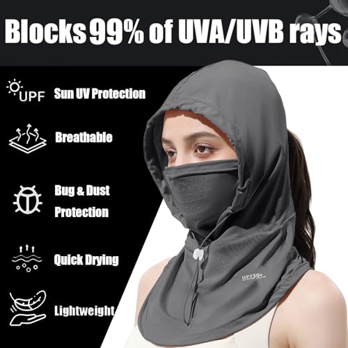 4 Pcs Cooling Summer Balaclava face Mask with Breathable Holes Sun face Shield UV Protection Full Head Mask for Men Women