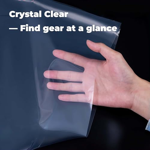 Heavy-Duty Nylon Backpack Liner Bags 20x36 Inch - 10 Pack for Camping & Travel