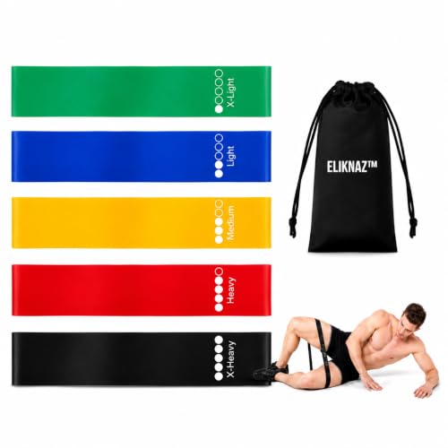 5-Level Resistance Loop Bands Set for Full-Body Workout & Rehab - Portable Exercise Bands