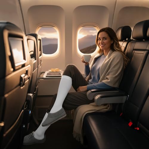 Graduated Compression Socks for Men & Women 20-30mmHg Knee High Stockings