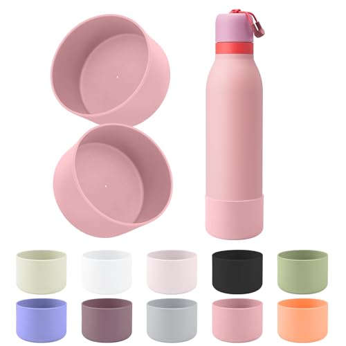 2pcs Silicone Boot for Owala FreeSip Twist 24oz Water Bottle - Angle Cake Food Variation