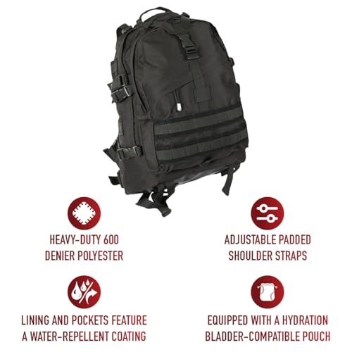 Rothco Large Transport Pack - Rugged Tactical Backpack MOLLE Bag for EDC Storage