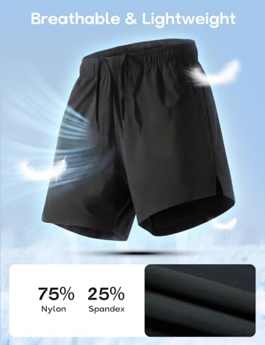 FitsT4 Sports Men's Soccer Referee Shorts Black Large with Pockets
