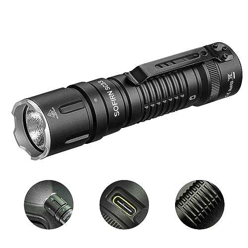 High Lumens Rechargeable Tactical Flashlight Waterproof LED Camping Light