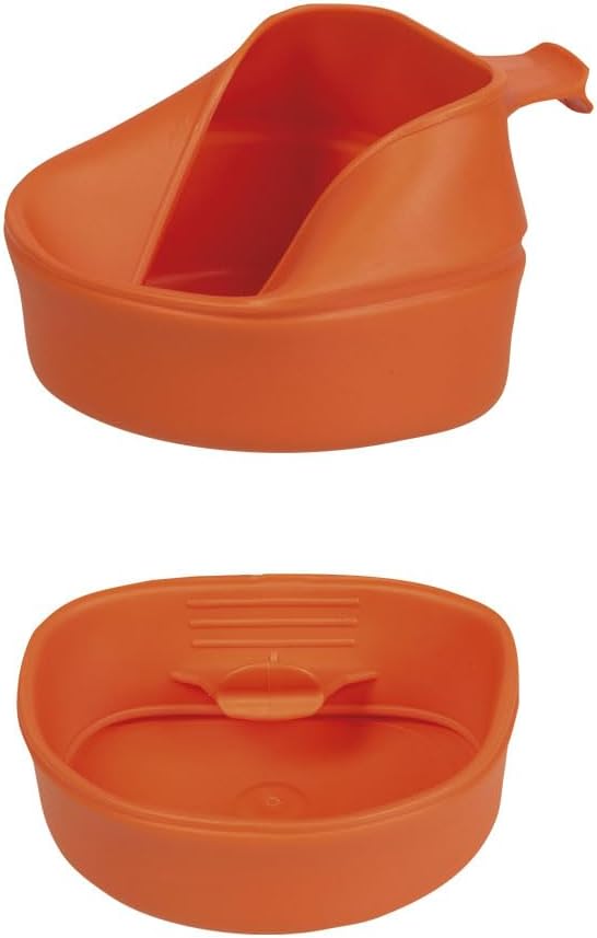Fold-A-Cup Small - Orange, Foldable BPA-Free TPR, Made in Sweden