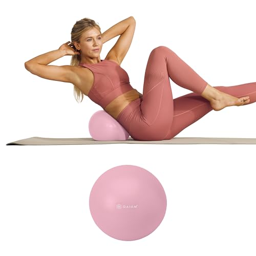 Mini Inflatable Ab Exercise Ball 8 Inch for Core Strength Yoga Pilates - Romance Rose