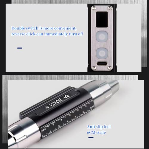 Rechargeable Gemstone Jewelry Flashlight - Super Bright Diamond Detector Lamp