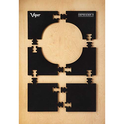 Viper Defender III Extended Length Dartboard Surround Wall Protector, Fits 17.75" and 18" Bristle Dartboards, Compression-Fit Easy Mounting, 45" H x 32" W x 1" Thickness