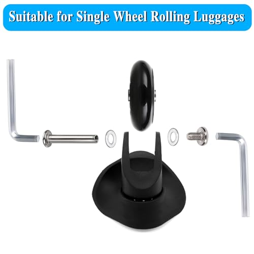 OwnMy 45mm x 18mm Luggage Wheels Replacement Kit Set of 4 - Suitcase Casters