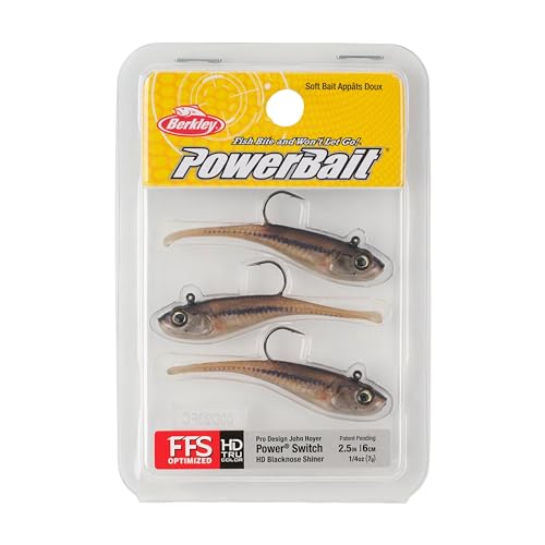 Berkley PowerBait Power Switch Fishing Bait, HD Blacknose Shiner, 2.5in, Irresistible Scent and Flavor, Ideal for Bass, Walleye, Panfish, Trout and More