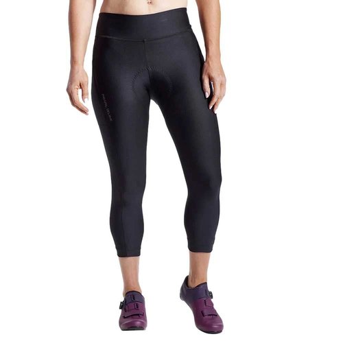 PEARL IZUMI Women's Sugar 21" Cropped Cycling Tights, Wide Waistband & Two Side Cargo Pockets, Reflective Fabric Black