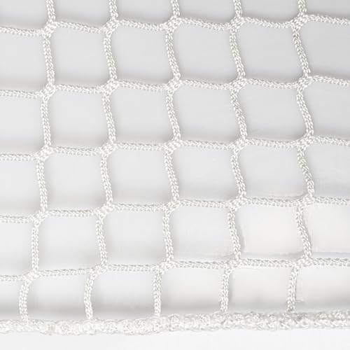 Heavy-Duty Golf Impact Net 10x10 White Mesh Reinforced for Indoor & Outdoor Practice - Morelux