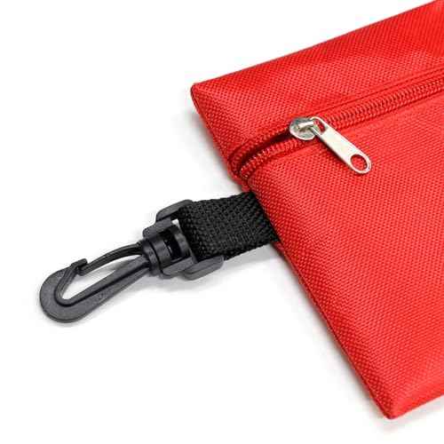 Faylapa 12Pcs Mini Empty First Aid Bag, 7.8x5.5 inches Travel Pouch Bag for Travel, Home, Office, Vehicle, Camping, Outdoor (Bag Only)