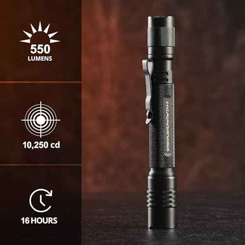 Streamlight 88033 ProTac 2AA-X 270-Lumen Multi-Fuel Personal Carry Tactical Flashlight with Alkaline Batteries, Black