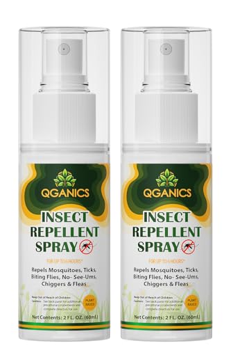 Plant-Based Mosquito Repellent Spray for Skin & Clothing - DEET-Free, 2 Pack
