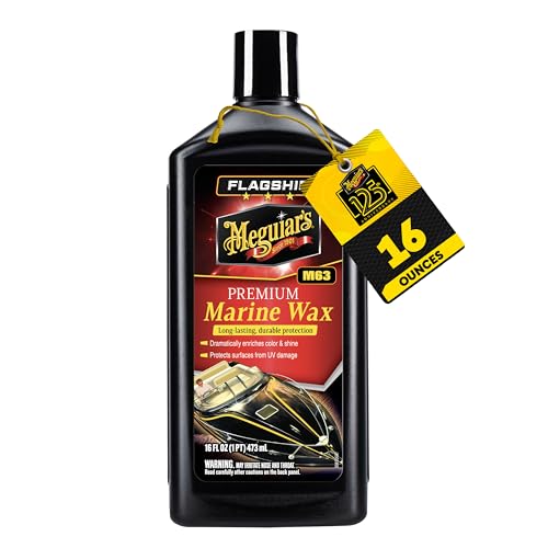 Marine Wax for Boats - Long-Lasting Protection & Deep Shine 16oz