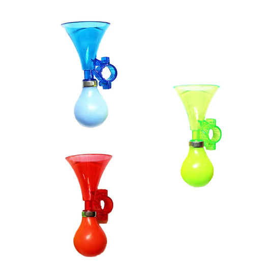 Ycnpeatt 3 Pcs Manually Bike Bugle Loudspeaker Siren Hooter Snail Air Horn Kids Bicycle Horn for Kids Children Bicycle Bike