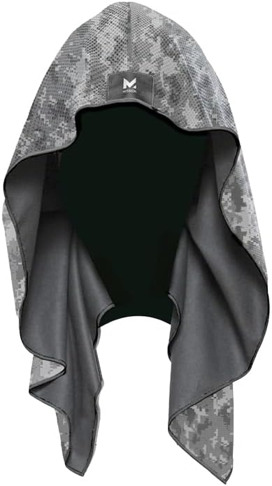 MISSION Cooling Hoodie Towel- Hood Towel, Evaporative Cool Technology, Cools Instantly When Wet, UPF 50 Sun Protection, Contours Your Head to Stay in Place, Great for Sports, Fitness, Gym