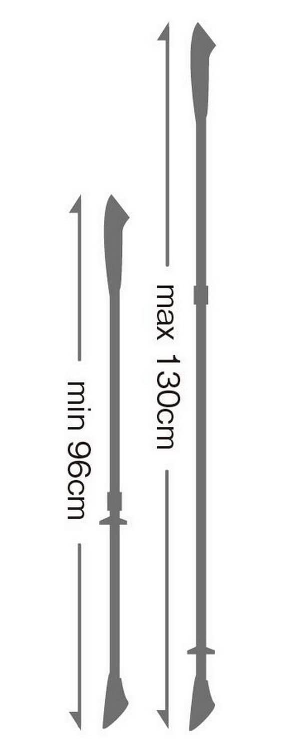 LEKI Spin Shark SL Aluminum Adjustable Lightweight Trekking Poles for Hiking & Nordic Walking - White-Green-Anthracite - 100-130 cm