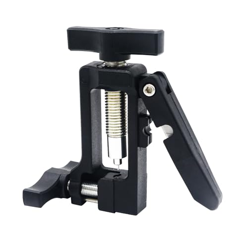 2 in 1 Hydraulic Hose Cutter & Needle Driver Tool for Bicycle Brake Repair, Lightweight Aluminum Alloy with Plastic Handle, MTB Road Bike Oil Line Cutting and Fitting Installation