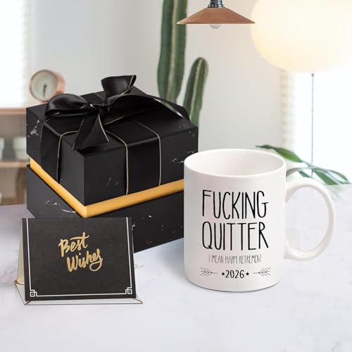 Funny Retirement Mug 2026 Coffee Cup Humorous Gift for Men Women