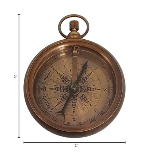 Engraved Compass for Son, Grandson | Personalized Baptism Gifts for Boys | Graduation Gift for Him (FBA - Behind You)