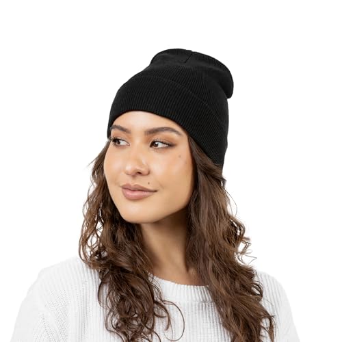 Winter Beanies Bulk Pack - Unisex Knit Skull Caps with Assorted Solids, One Size