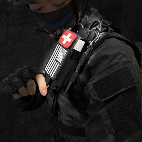 2 Pack Tourniquet Pouch with Laser Cut Molle System for Duty Belt - Black