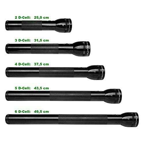 Maglite ML300L LED 6-Cell D Flashlight, Black