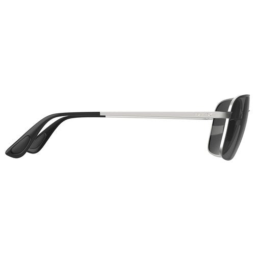 BEX® SUNGLASSES MACH FULL METAL FRAME LIFESTYLE SUNGLASSES (Matte Silver/Gray)