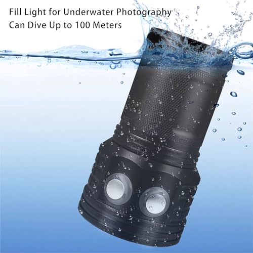 18000 Lumen Waterproof Dive Flashlight for Scuba & Snorkeling - IPX8