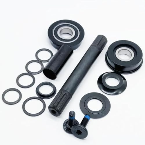 Bicycle Bottom Bracket Set 19mm American 8T Cr-Mo Axle for Bike Replacement