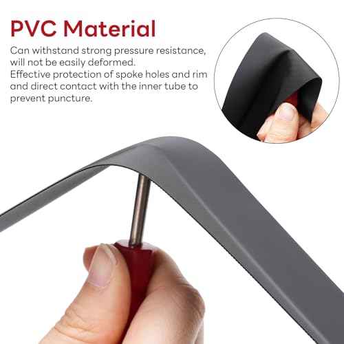 YUNSCM 2-Pcs 20 x 4 Bike Rim Strips PVC Rim Tape Tire Liners Compatible with 20x4.0 E-Bike Electric Bike Mountian Bicycle Fat Tires