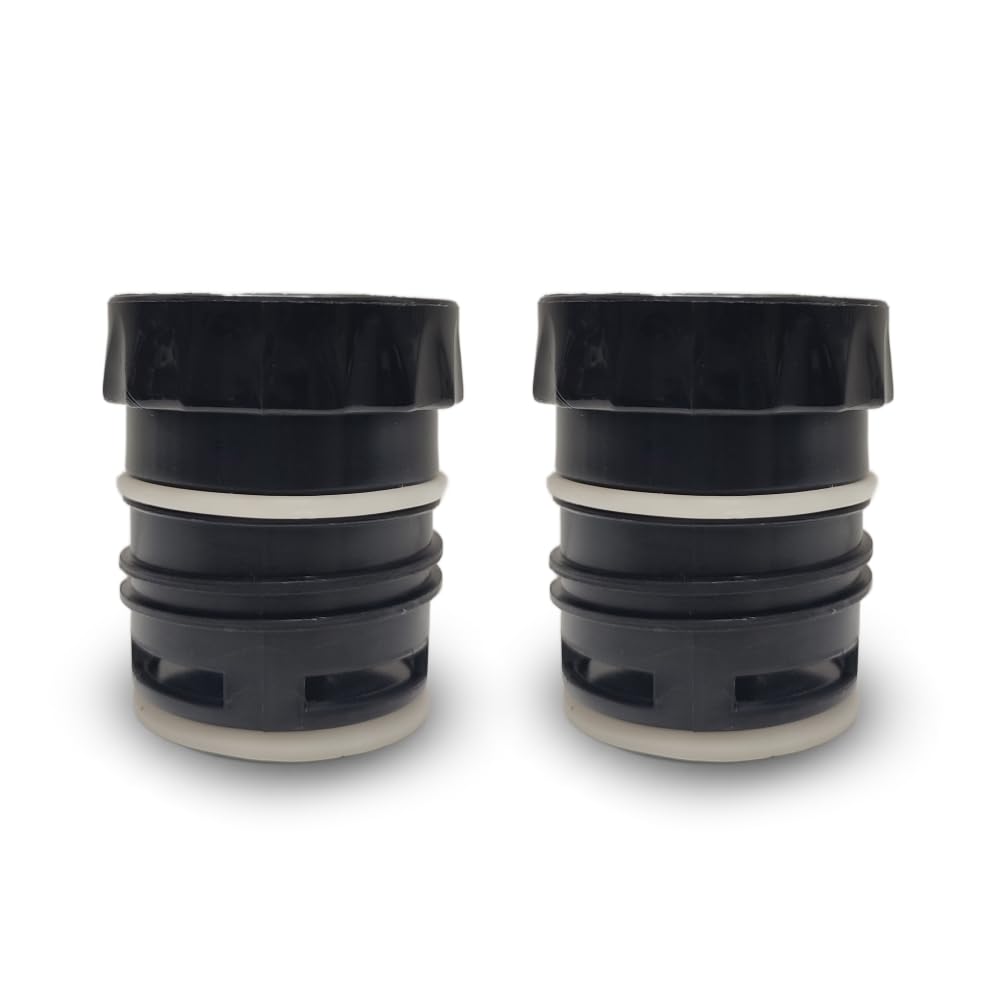 ALMAOS Thermo Bottle Stopper Replacement Part for Stanley. Yerba Mate Drinking - Thermo to Yerba Mate Termo Pico Mate/Pico cebador Stopper with High Precision Flow (Black V2, Set of 2)
