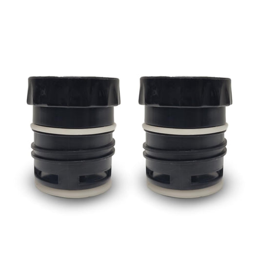 ALMAOS Thermo Bottle Stopper Replacement Part for Stanley. Yerba Mate Drinking - Thermo to Yerba Mate Termo Pico Mate/Pico cebador Stopper with High Precision Flow (Black V2, Set of 2)
