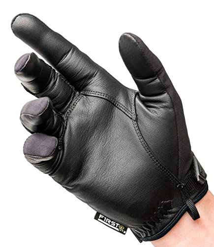 Men's Medium Duty Padded Tactical Gloves - Black, Size Medium
