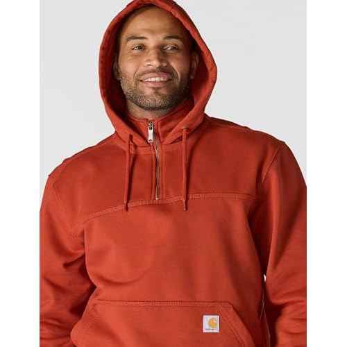 Carhartt mens Rain Defender Loose Fit Heavyweight Quarter-zip Sweatshirt