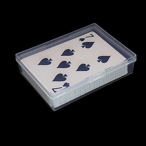 12 Pack Plastic Playing Card Cases for Poker Size Decks – Card Holder Storage Organizer