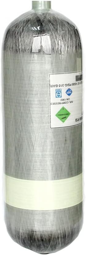 98Cu.Ft / 4500psi PCP Refill Tank DOT Certified Carbon Fiber Cylinder Compressed Air System (Air Tank with Side Gauge Valve)