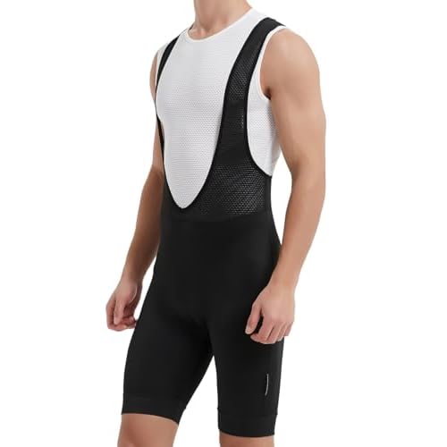 qualidyne Men's Cycling Bib Shorts 4D Padded Breathable Road Bike Bibs Biking Bicycle Shorts